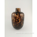 Vase with leopard tortoise pattern leopard print vase